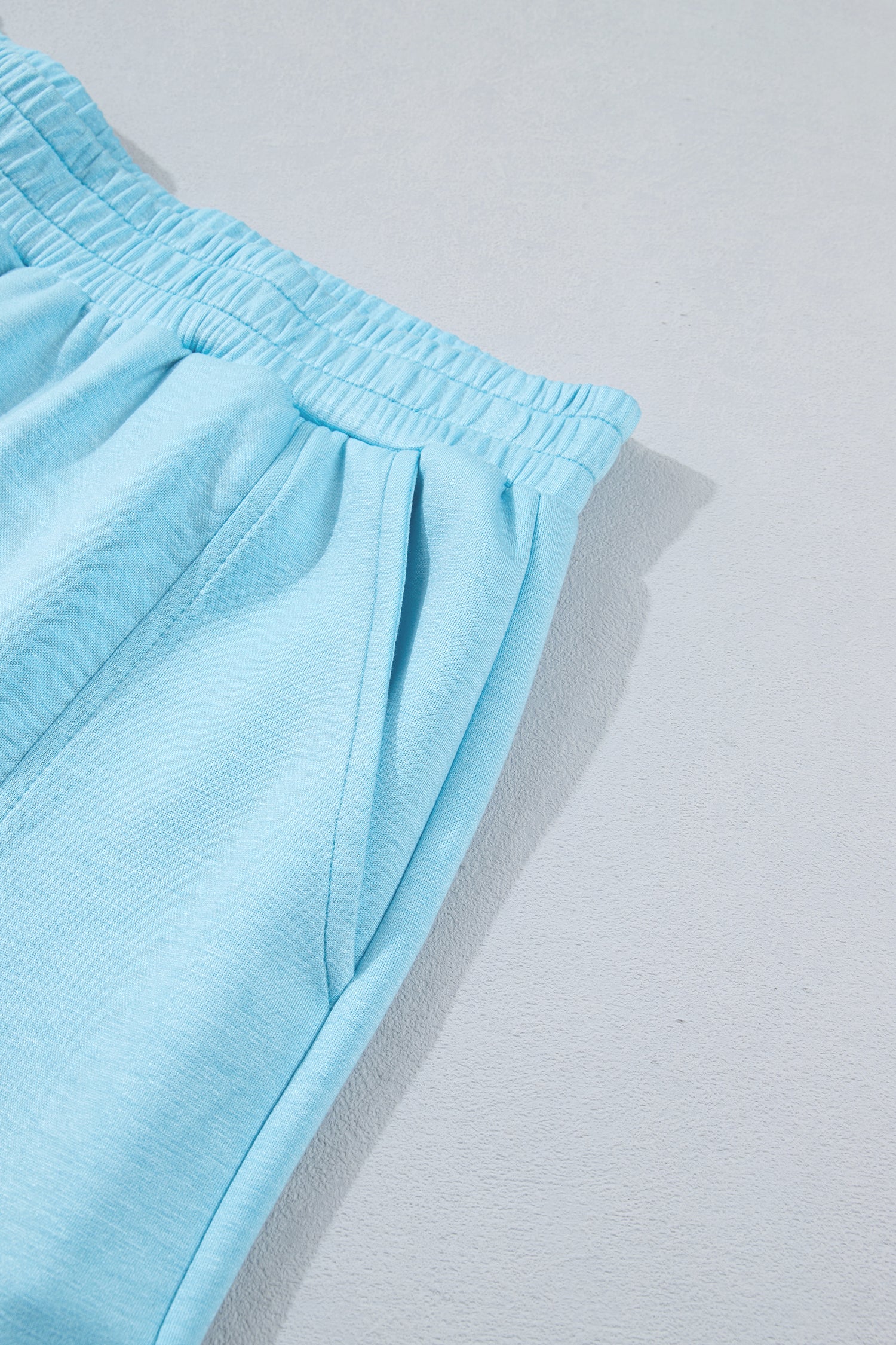 LivelyLooks Blue Half-Zip High Neck Athleisure Short Set | S-XL women's fashion