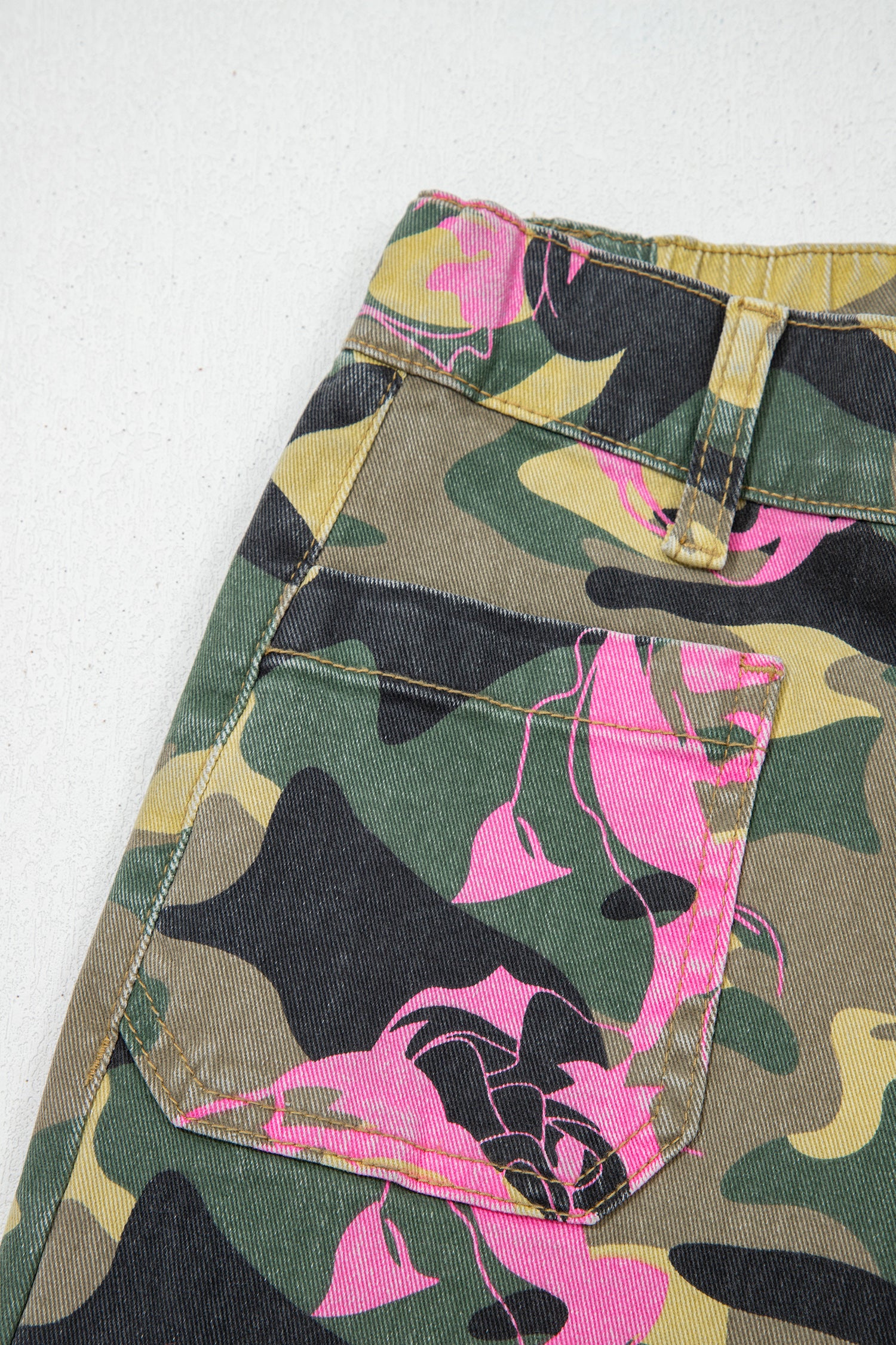 LivelyLooks Leopard Camo Patchwork Straight Leg Jeans | Sizes 4-16 women's fashion