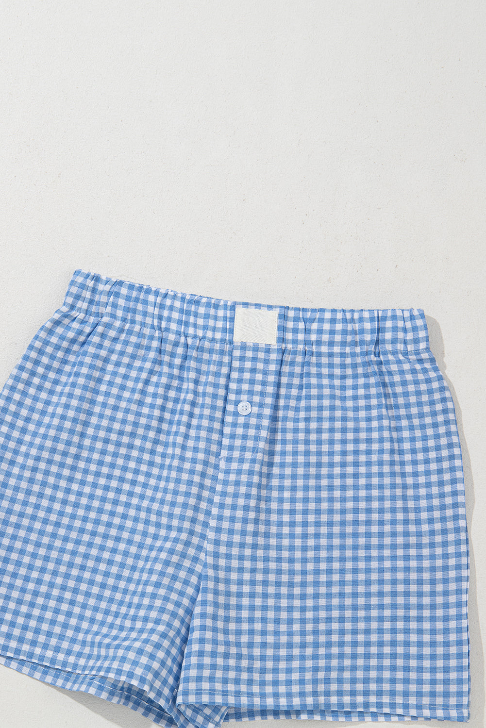 Shop Gingham Print High Waist Casual Shorts S-2XL at LivelyLooks