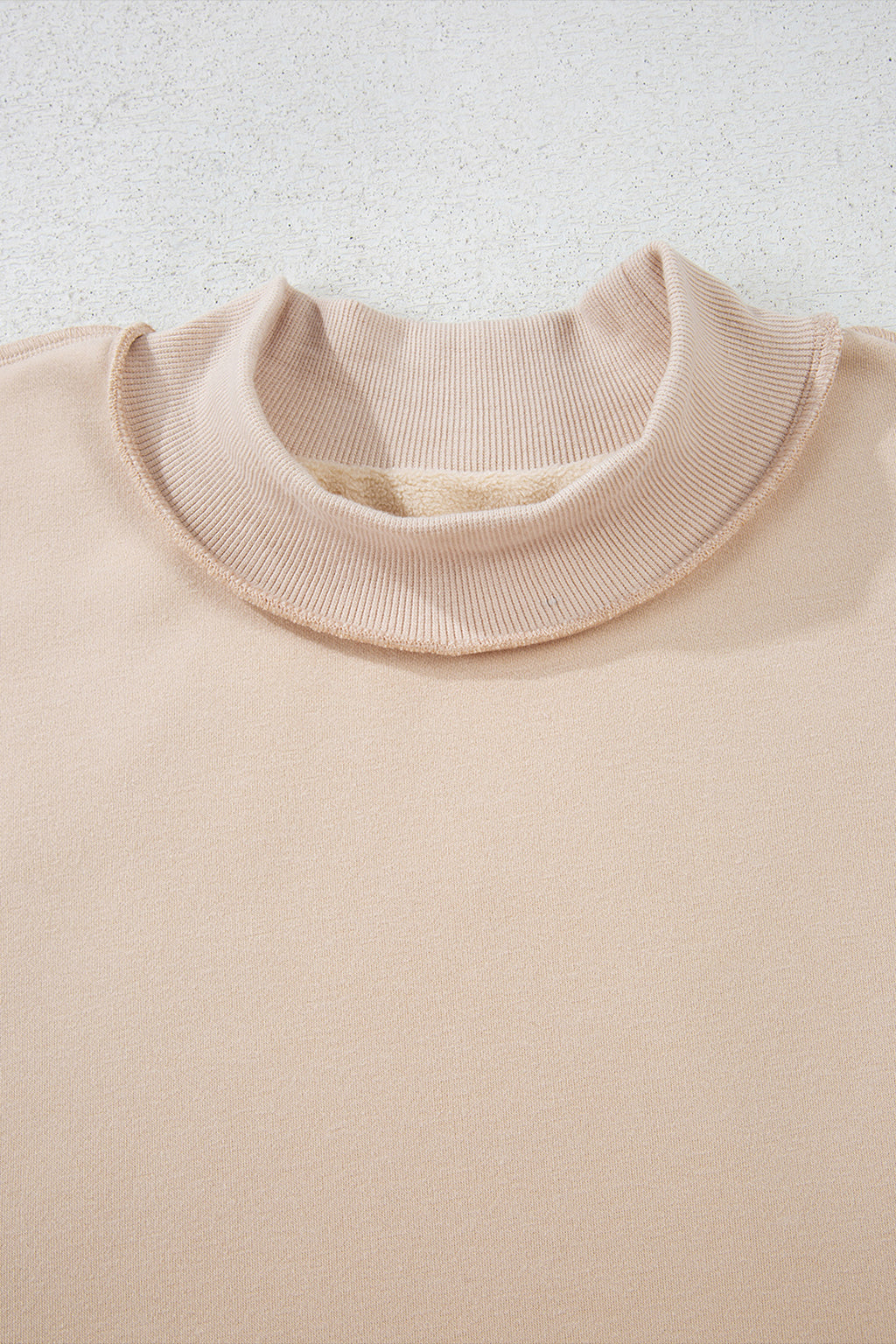 Carrot Oversized Reversible Sweatshirt Drop Shoulder Mock Neck Women S-XL