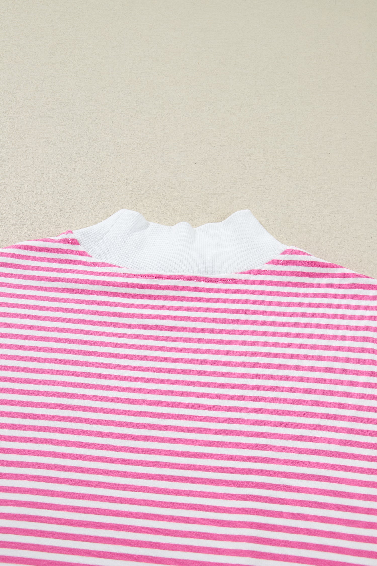 LivelyLooks Striped Oversized Mock Neck Sweatshirt & Shorts Co-ord Set | Blue, Pink, Green | S-XL women's fashion