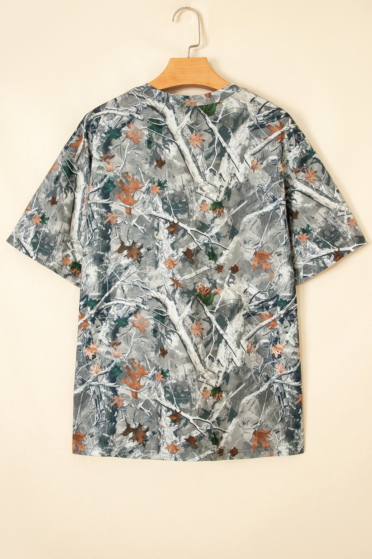 Beige & Pink Camo Love Like Jesus Graphic Casual Tee