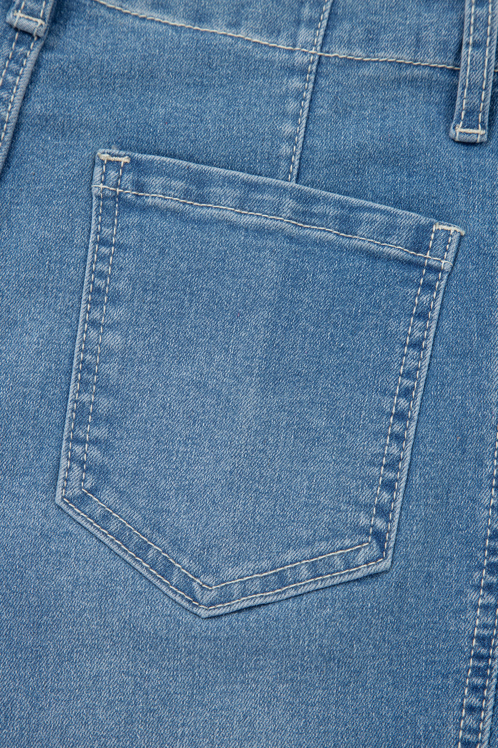 Women's Blue Medium Wash Cuffed Barrel Leg Jeans Mid-Rise Denim UK 4-16 at LivelyLooks