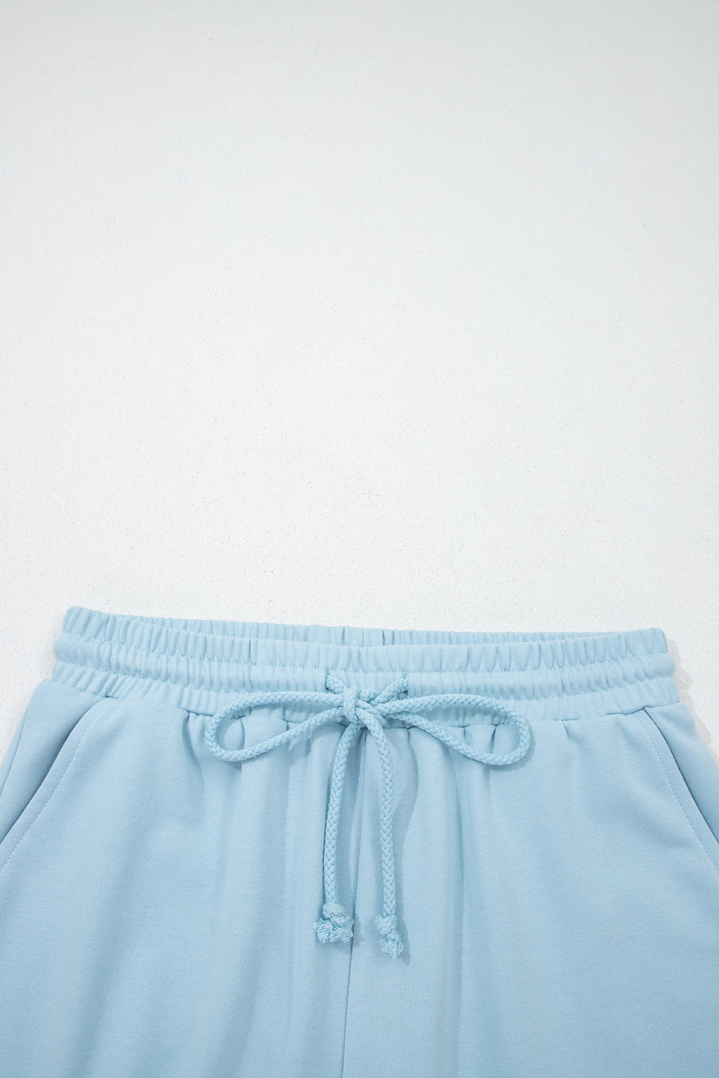 Loose Tee Drawstring Shorts Co-ord Set Mist Blue Sea Green S-XL