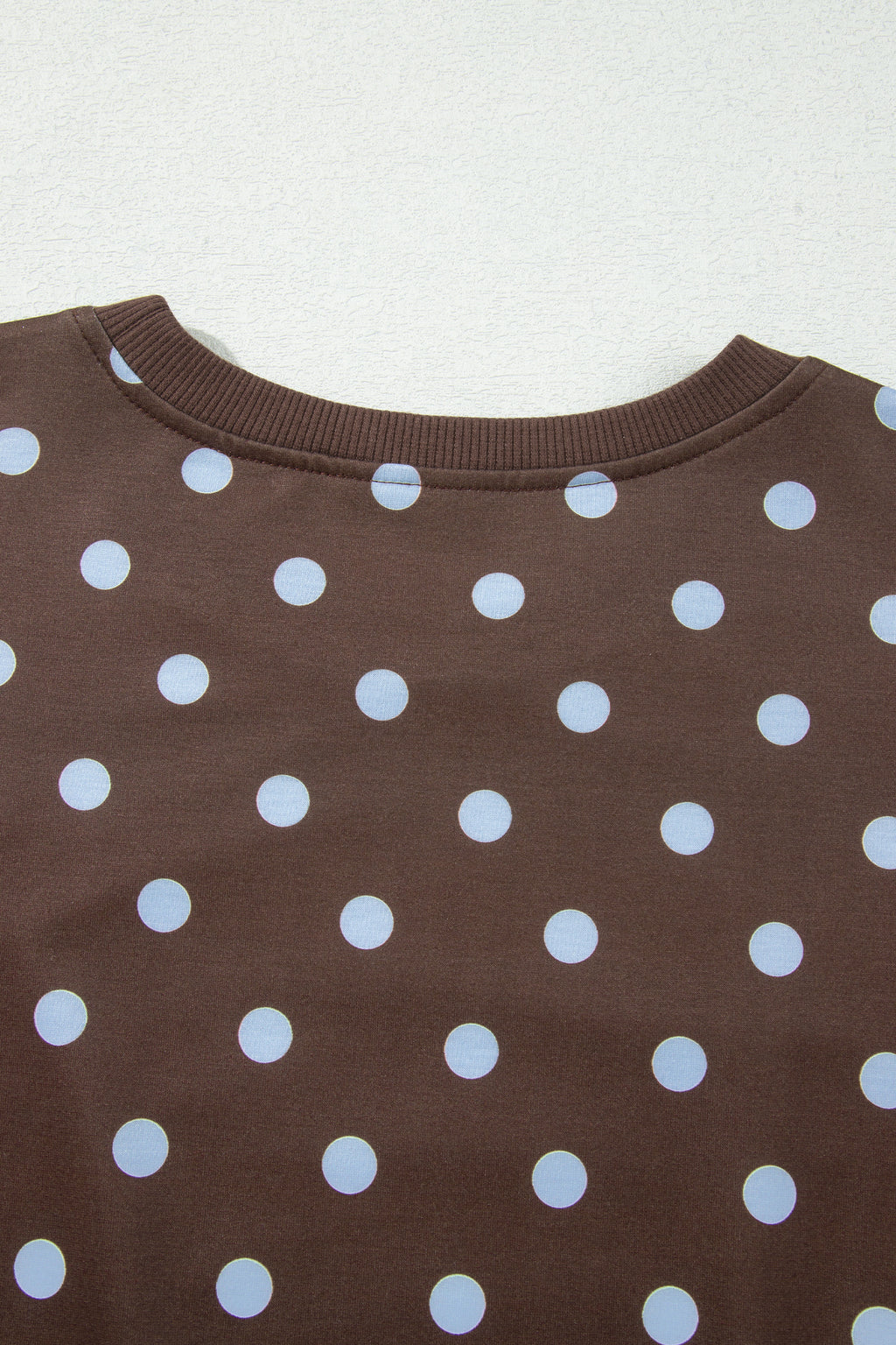 Brown Polka Dot Long Sleeve Pullover Bow Detail Skort Set | UK 8–22