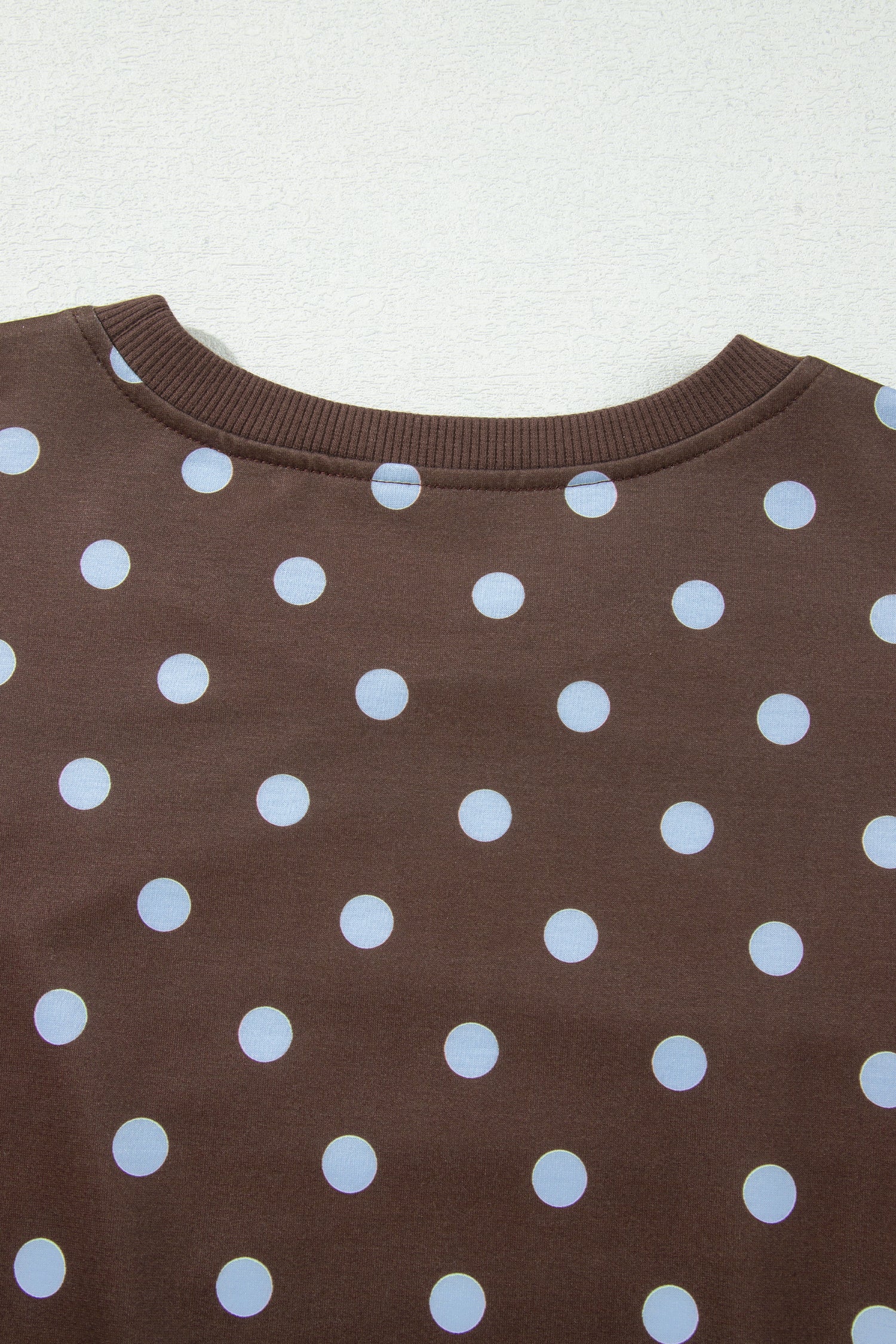 Brown Polka Dot Long Sleeve Pullover Bow Detail Skort Set | UK 8–22