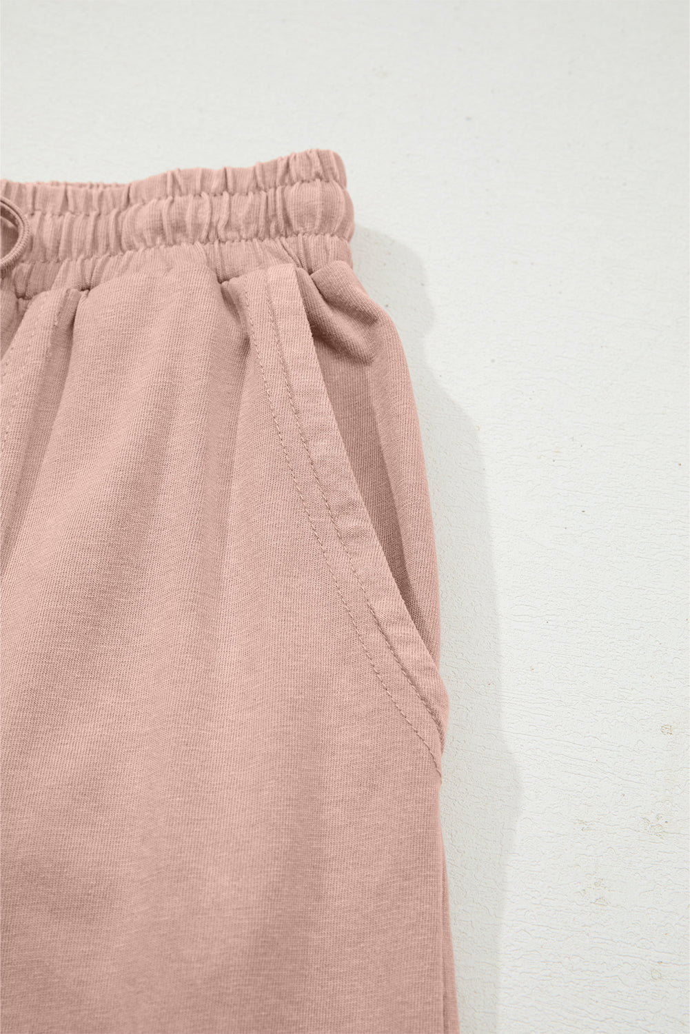 Shop Flower Patch Mineral Washed Terry Knit Cropped Wide Leg Trousers S-2XL at LivelyLooks