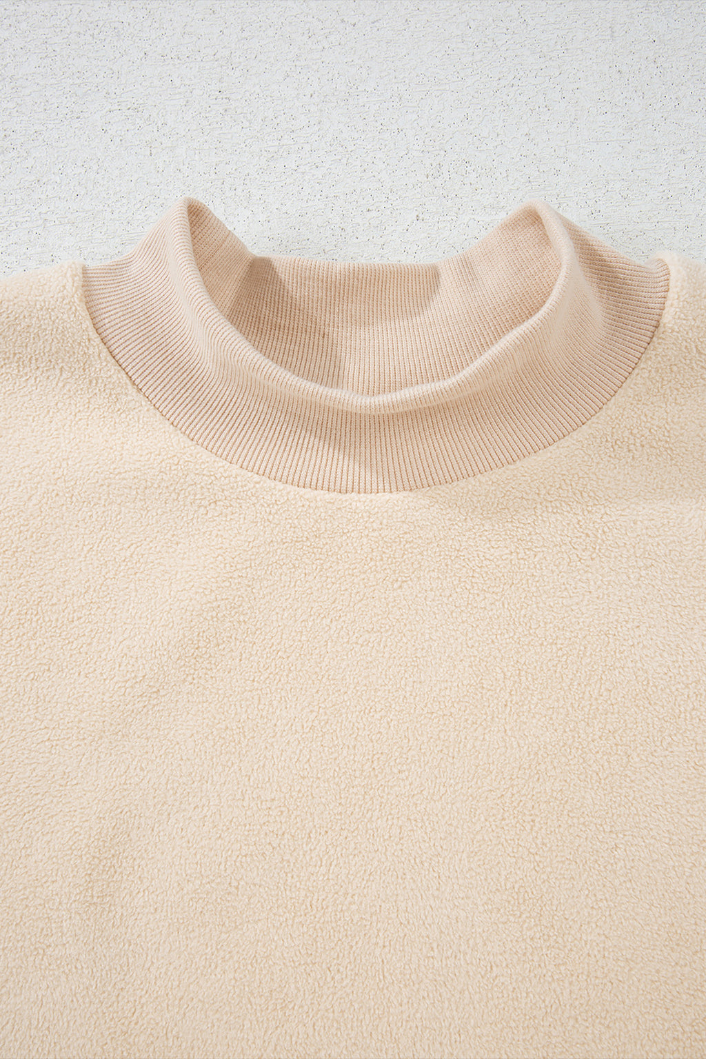 Carrot Oversized Reversible Sweatshirt Drop Shoulder Mock Neck Women S-XL