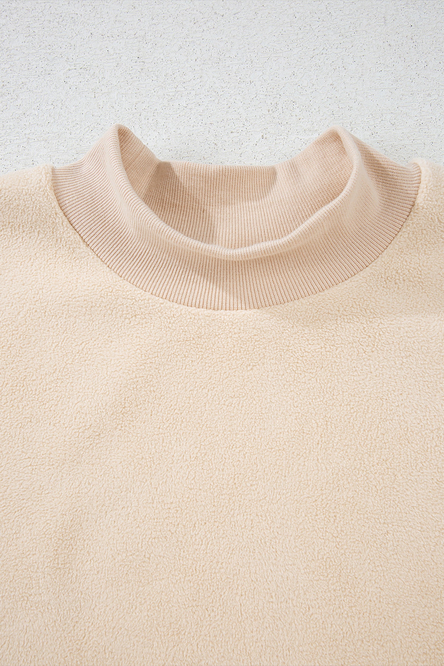 Carrot Oversized Reversible Sweatshirt Drop Shoulder Mock Neck Women S-XL