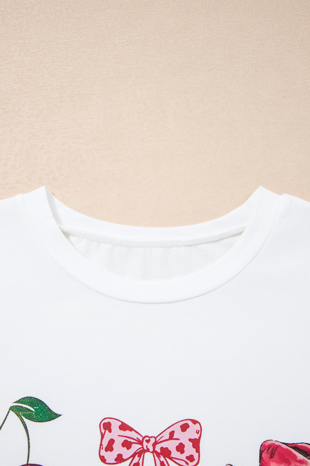 Women's White Coquette Cowgirl Elements Printed Relaxed Tee at LivelyLooks
