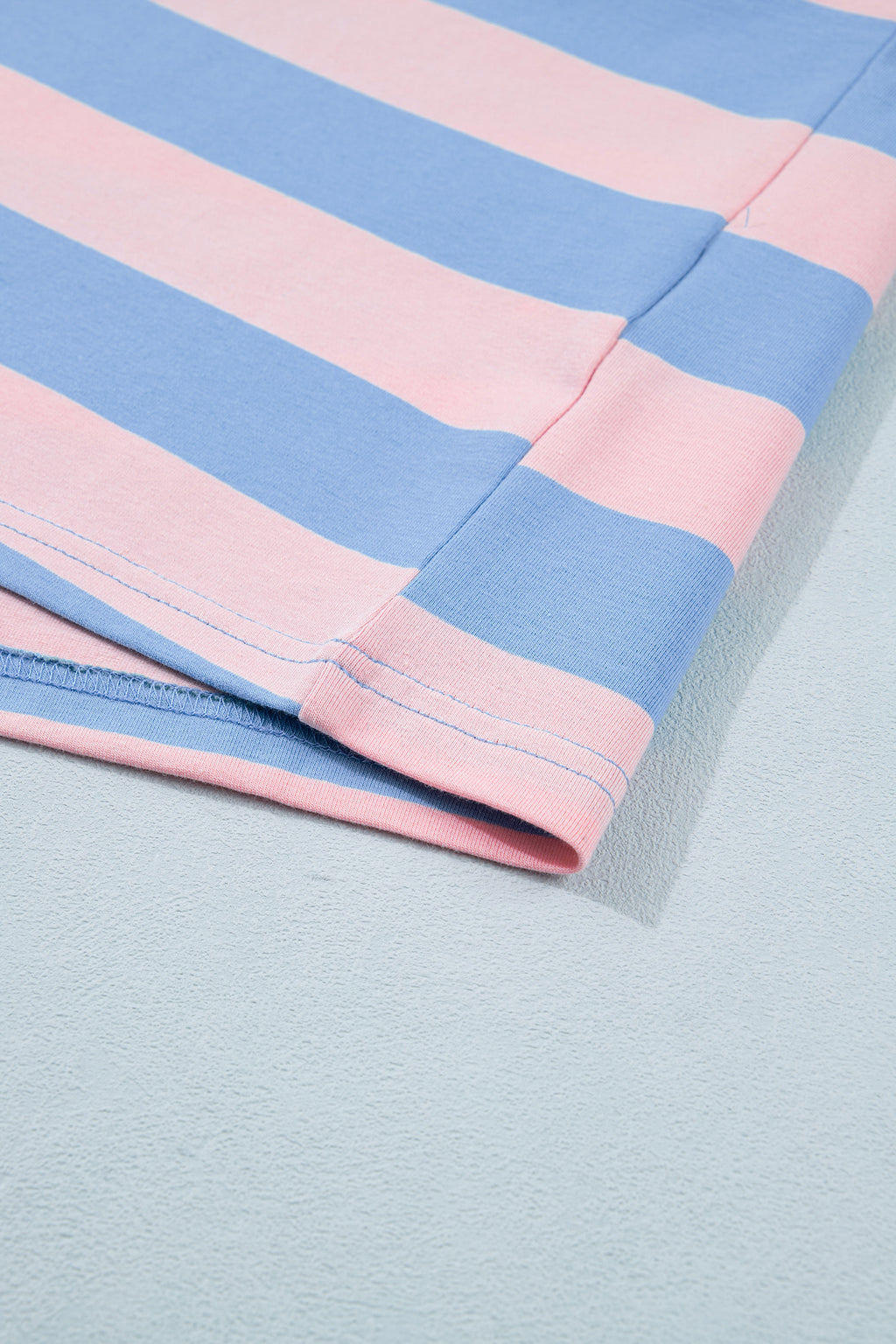 Striped Dolman Tee & Drawstring Skort Set – Pink, Rose & Yellow