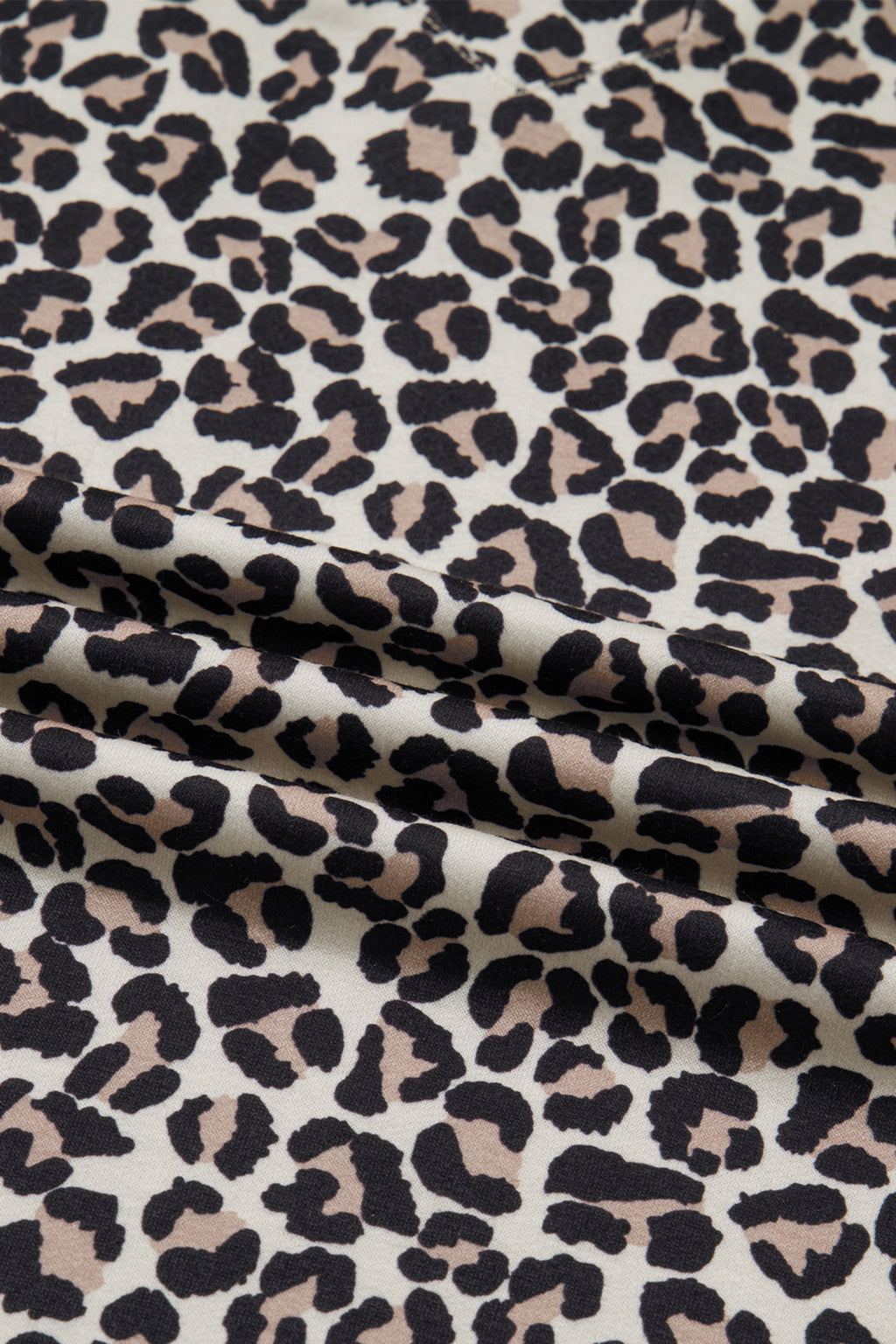 Women's Khaki Leopard Print Zip Neck Patchwork Mini Dress at LivelyLooks