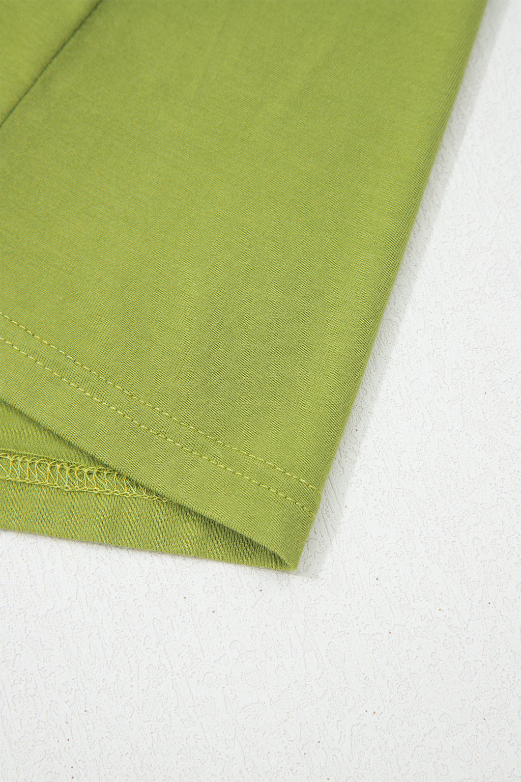 Fern Green V Neck Cap Sleeve Elastic Waist Tunic Maxi Dress S-XL