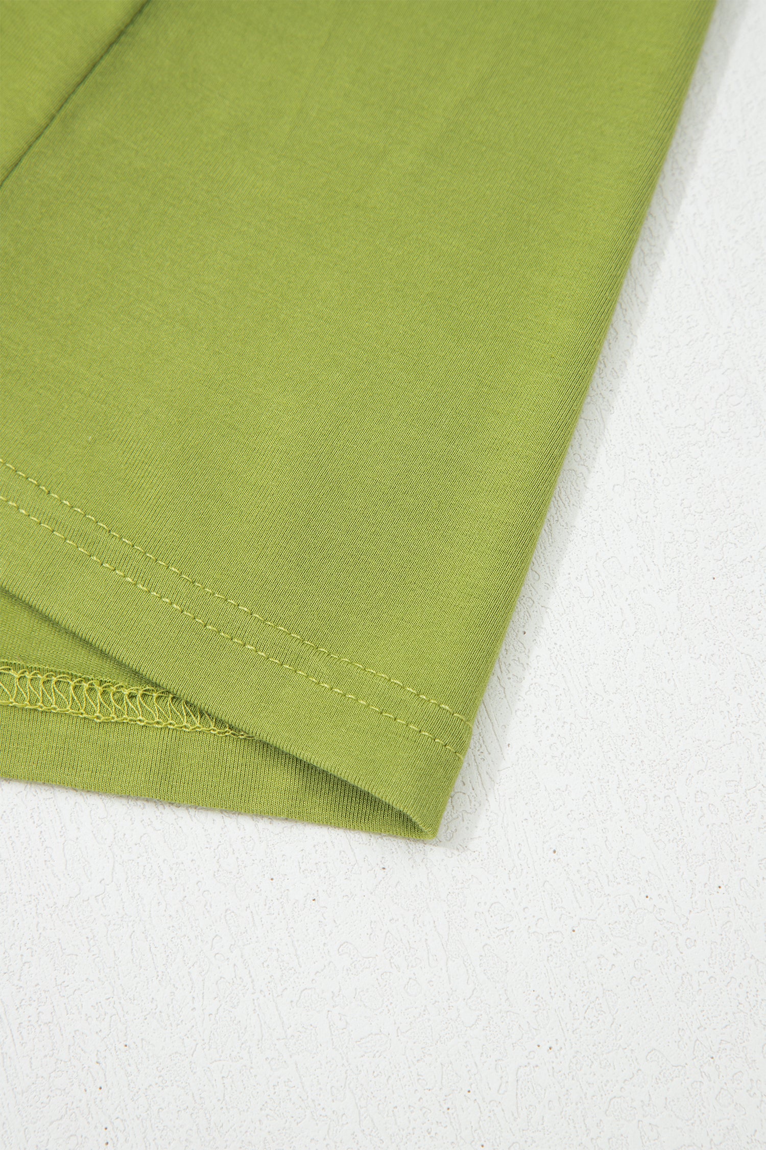 Fern Green V Neck Cap Sleeve Elastic Waist Tunic Maxi Dress S-XL