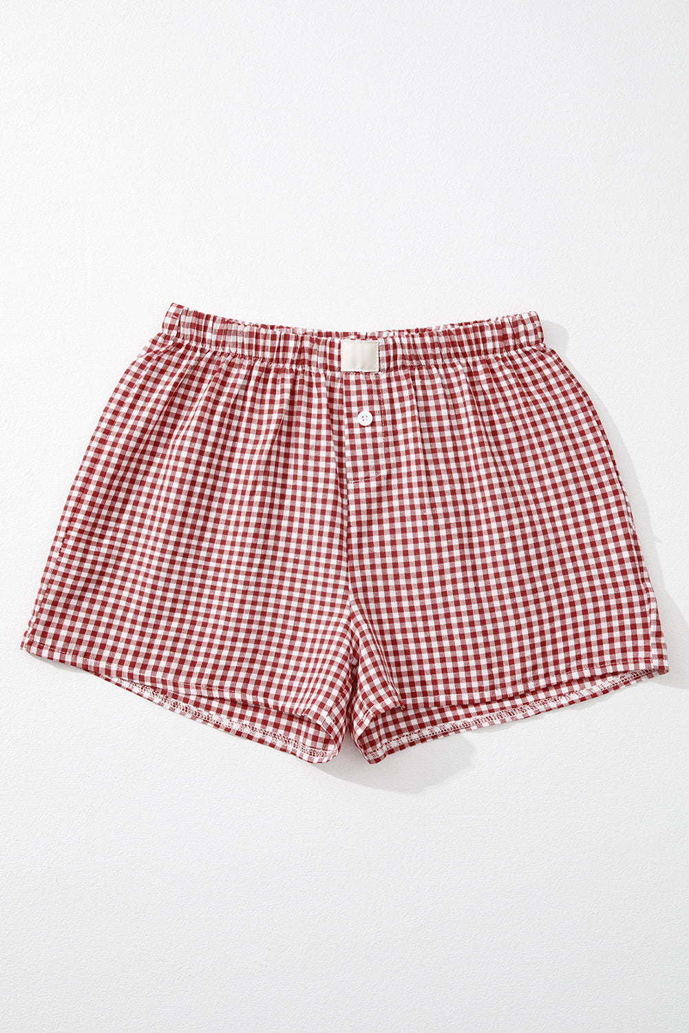 Shop Gingham Print High Waist Casual Shorts S-2XL at LivelyLooks