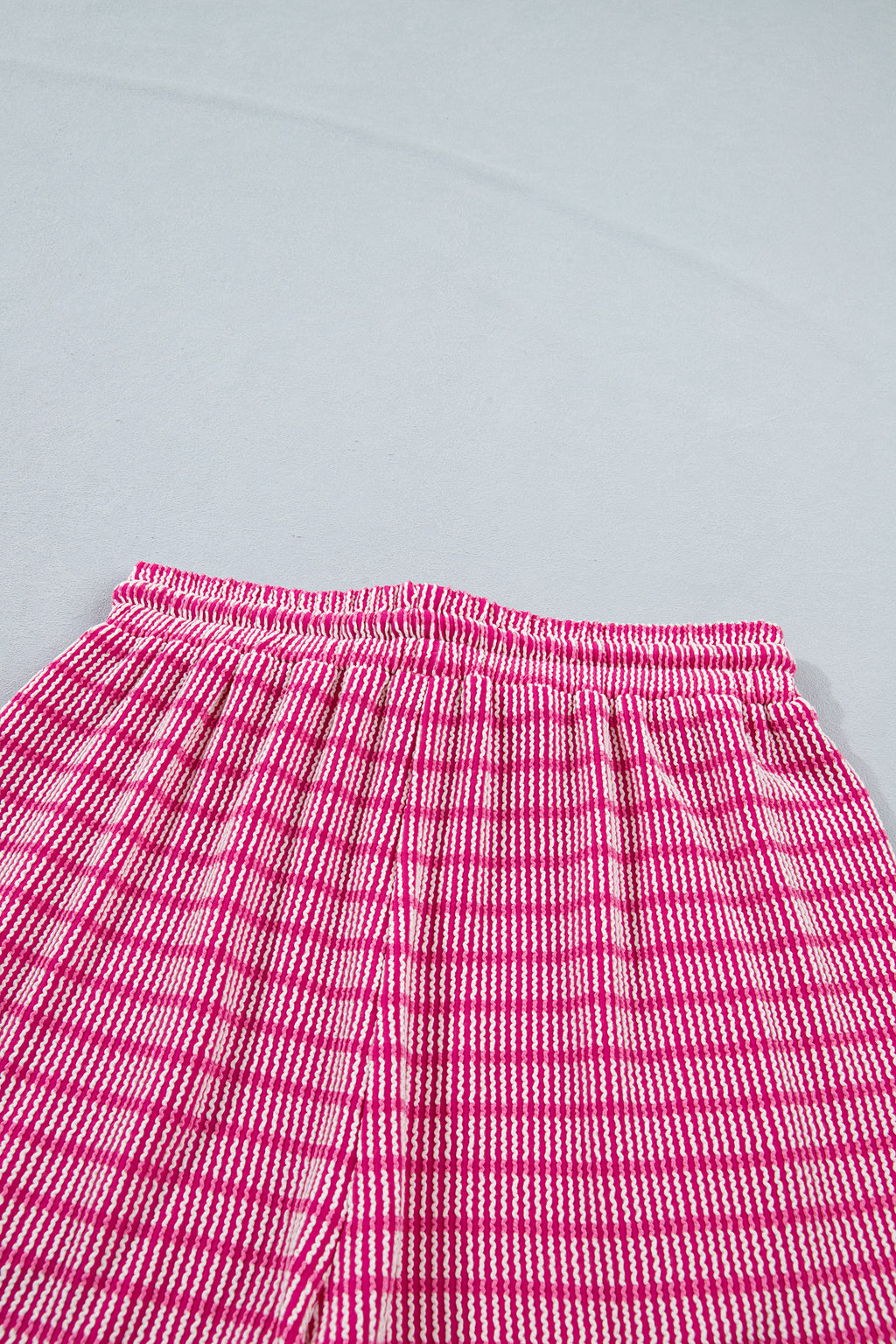 LivelyLooks Stripe Raised Rib Tee & Drawstring Shorts Set Women's S-XL women's fashion