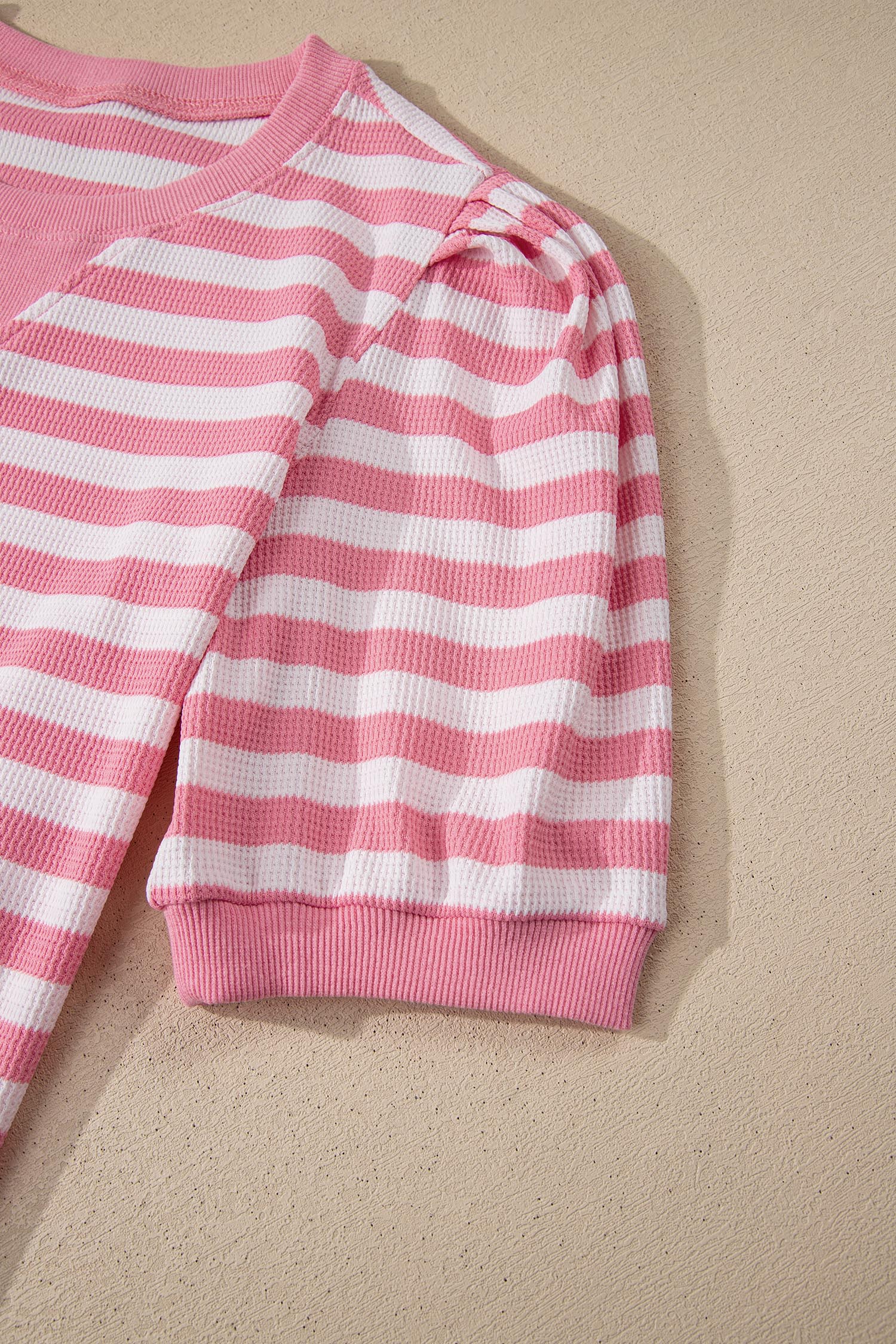 LivelyLooks Women's Stripe Puff Sleeve Top & Shorts Matching Set S-2XL women's fashion