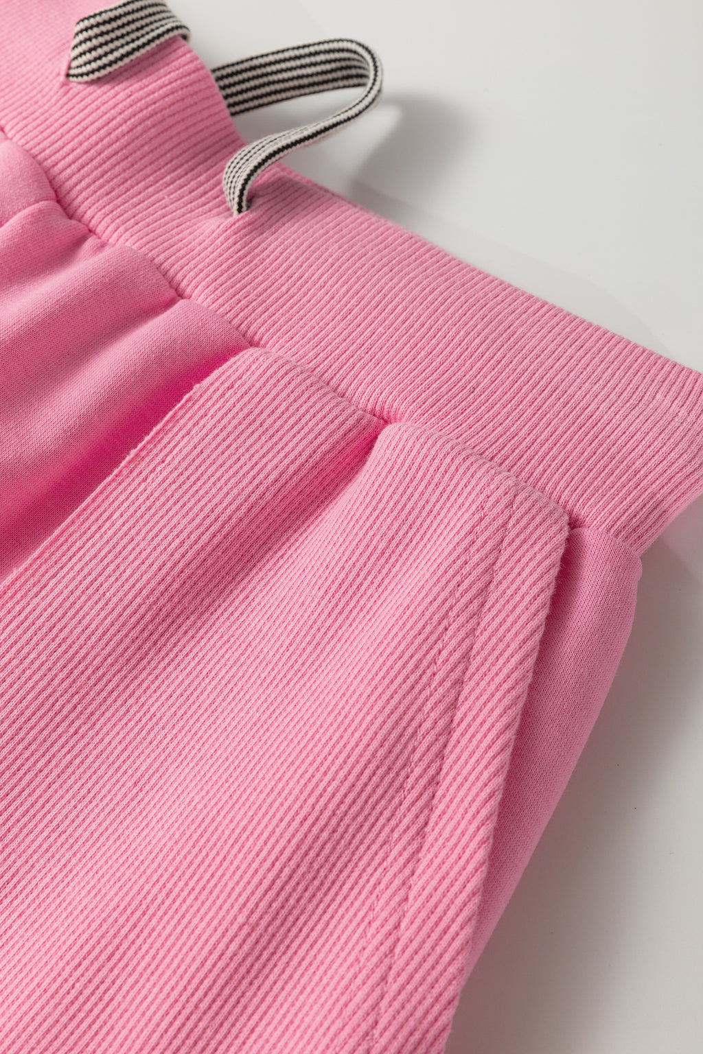 V-Neck Tee & Drawstring Pant Set | Apricot Pink, Mint Green, Bonbon & Beau Blue