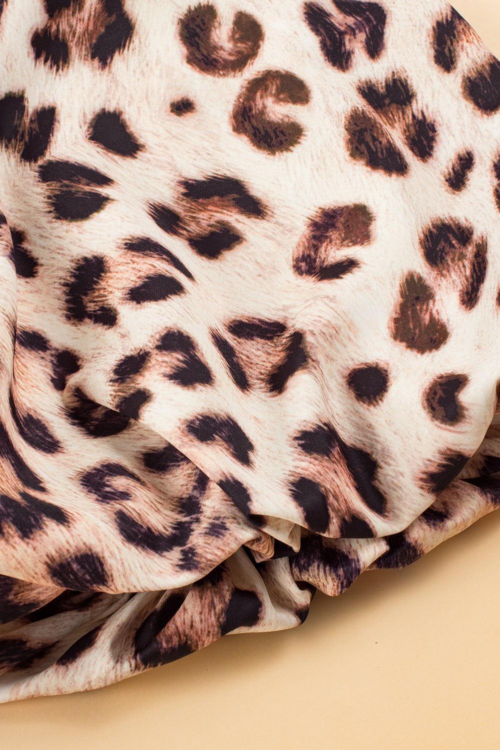 Bright Pink Leopard Colour Block Bubble Sleeve Maxi Dress S-3XL