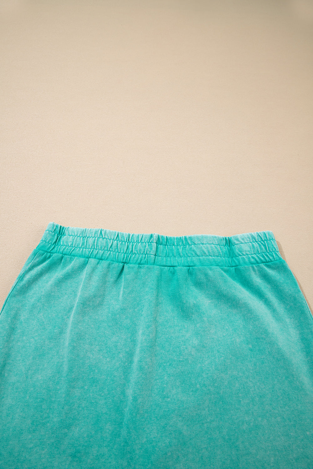 Mint Green Mineral Wash Cotton Tank Top Split Skirt Co-ord Set S-XL