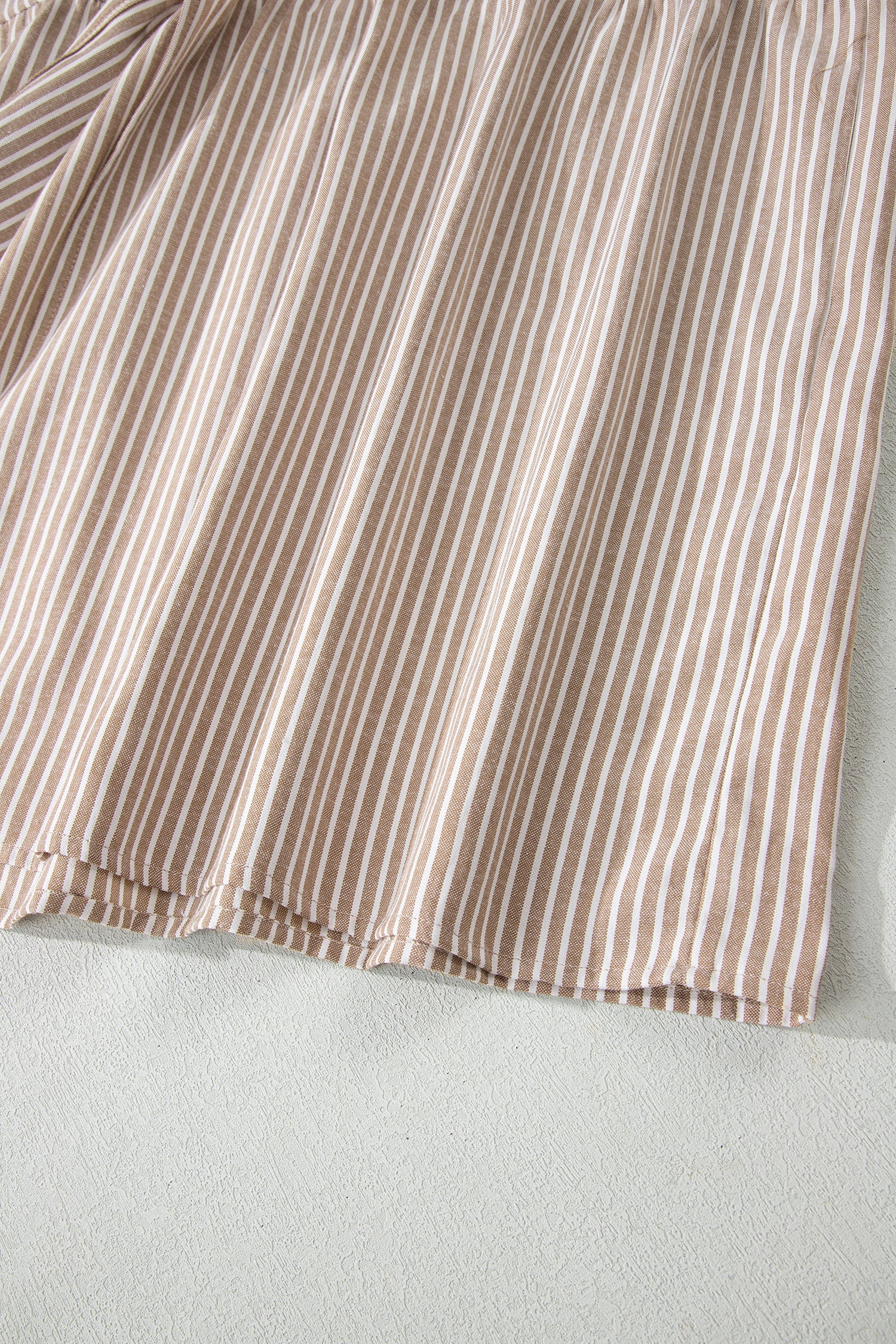 Shop Stripe Flutter Sleeve Button Front Slit Maxi Dress | S-XL at LivelyLooks