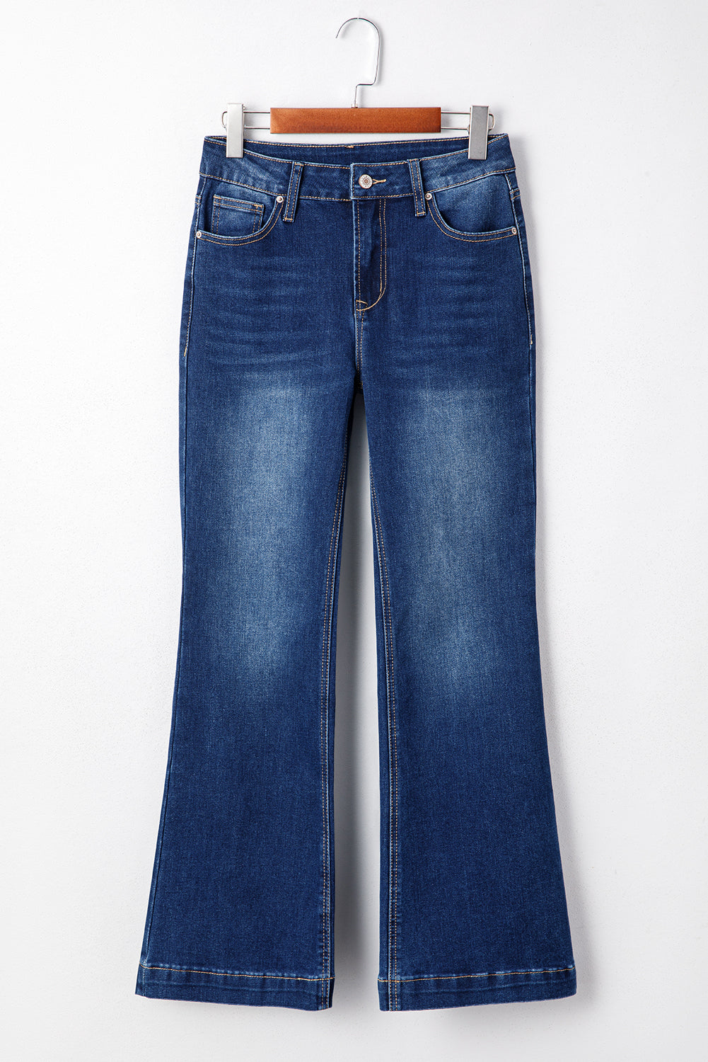 Women's Women's Bootcut Jeans Western Stitch Patched Pocket Denim Sizes 4-16 at LivelyLooks