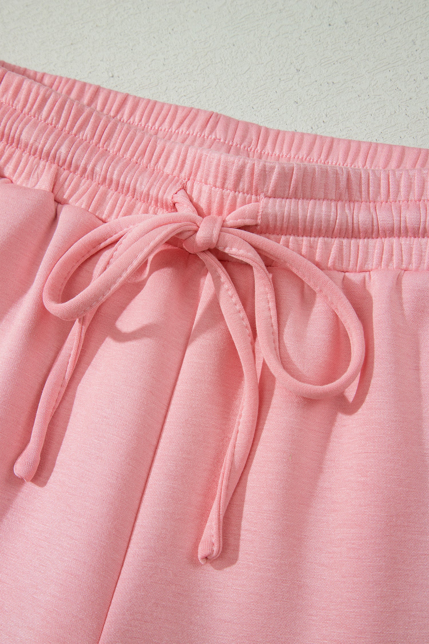 Gossamer Pink Scalloped V-Neck Dolman Top & Shorts Co-ord Set S-XL