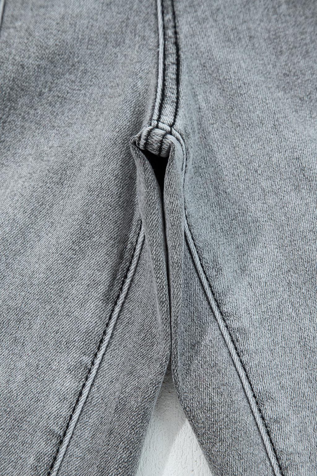 Shop Drawstring Seam Detail Raw Hem Wide Leg Denim Jeans UK 8-22 at LivelyLooks