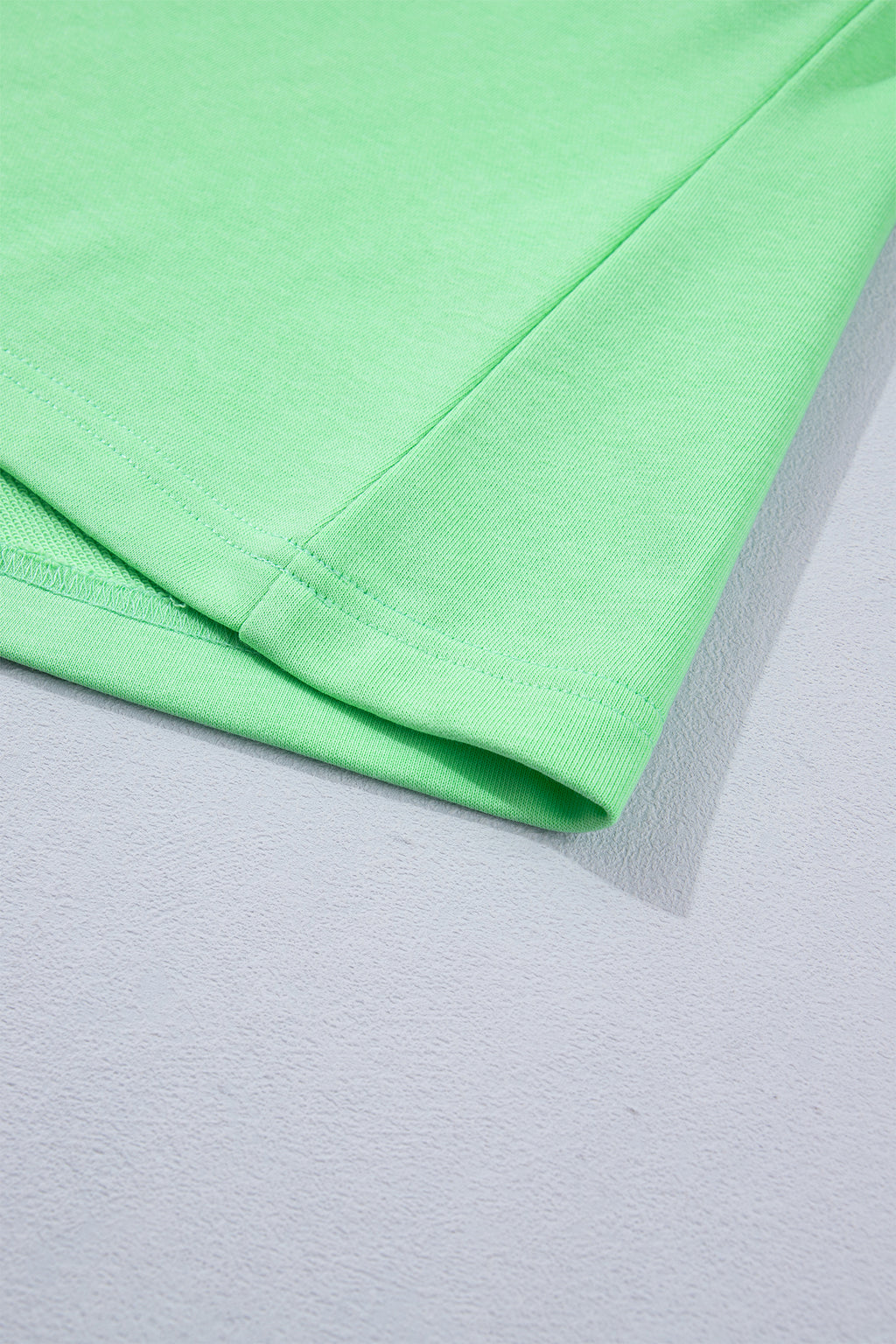 Green Colour Block Half Zip Top & Athleisure Shorts Set | UK 8–22