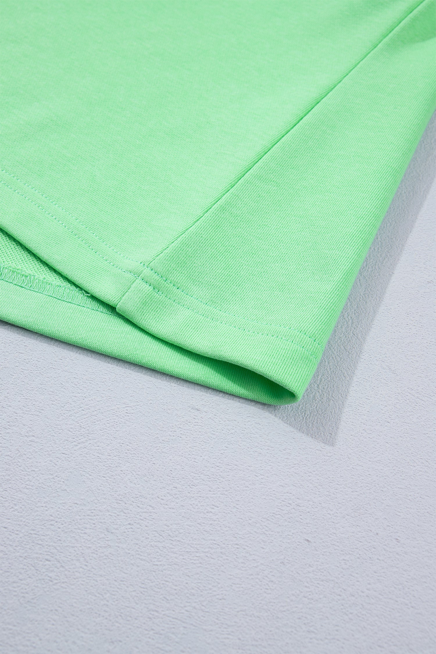 Green Colour Block Half Zip Top & Athleisure Shorts Set | UK 8–22