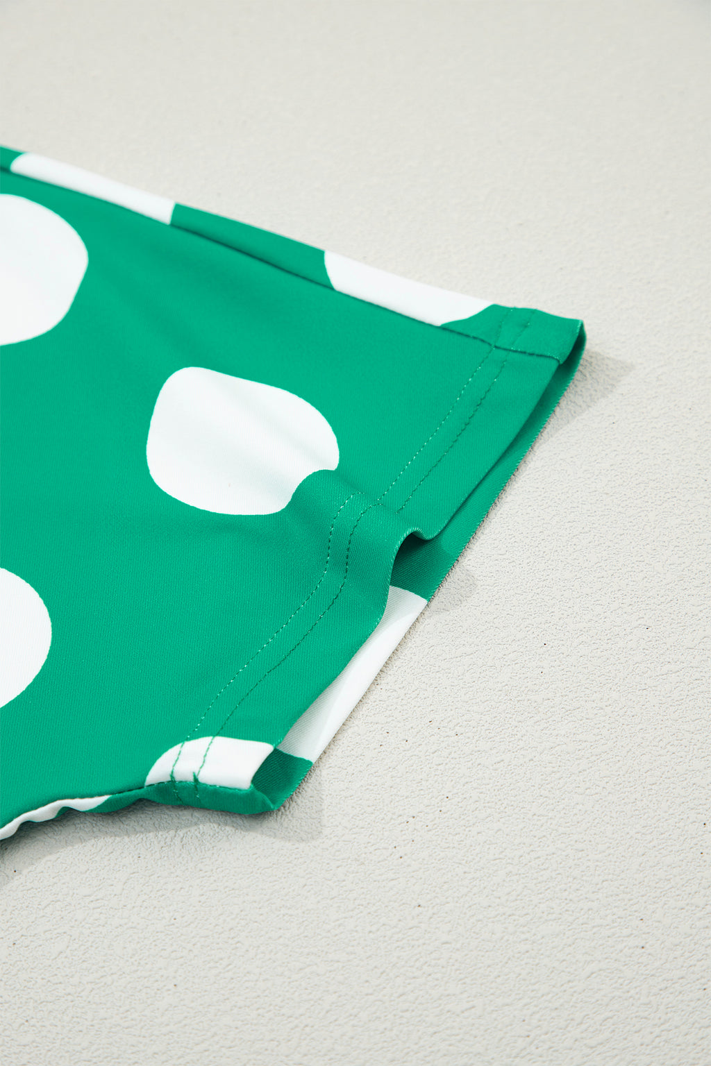 Green Polka Dot 2pcs Set Cropped Tee Bodycon Skort Women S-XL