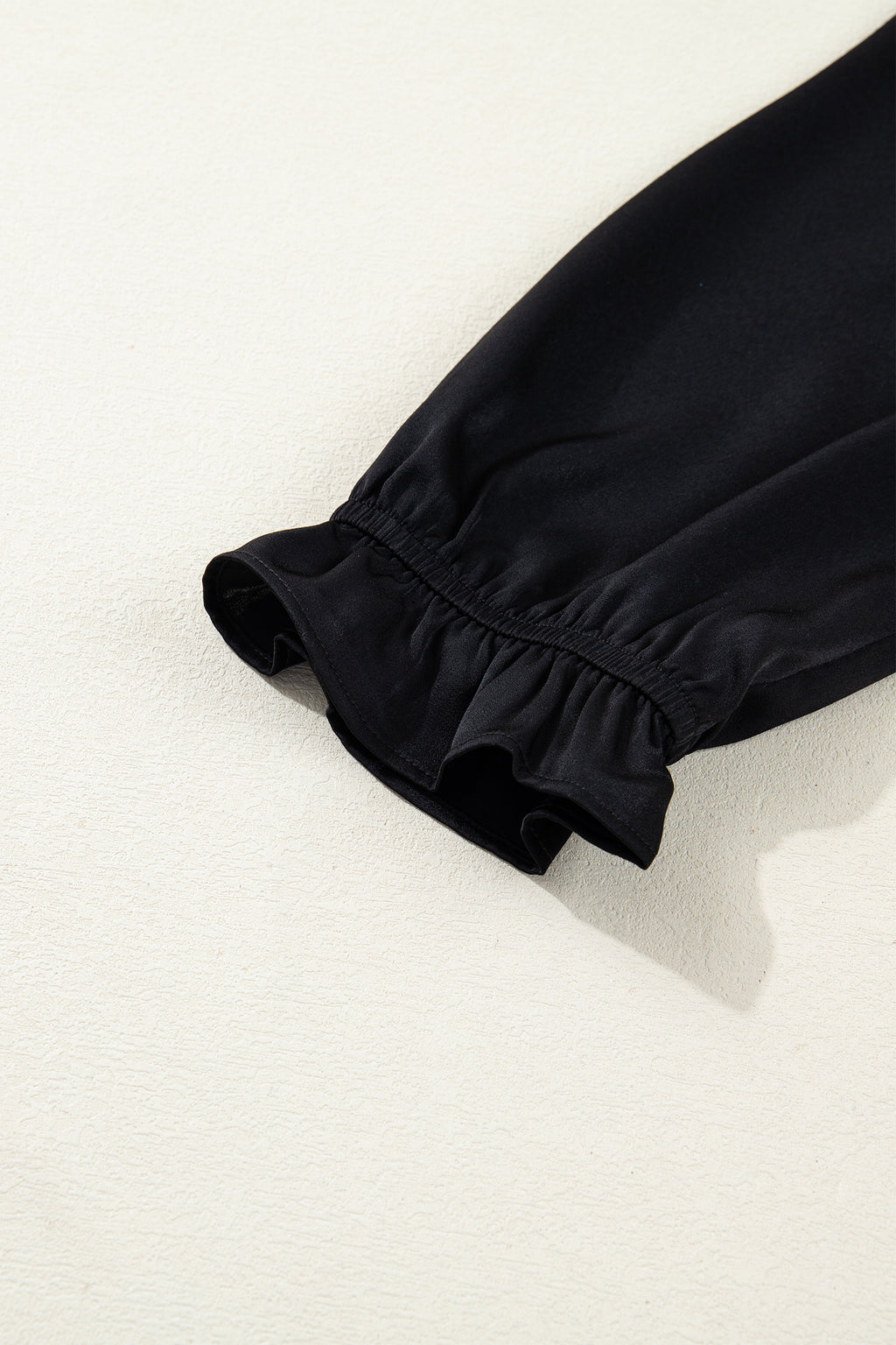 Black Tiered Maxi Dress Flounced Bracelet Sleeve V Neck Women S-XL