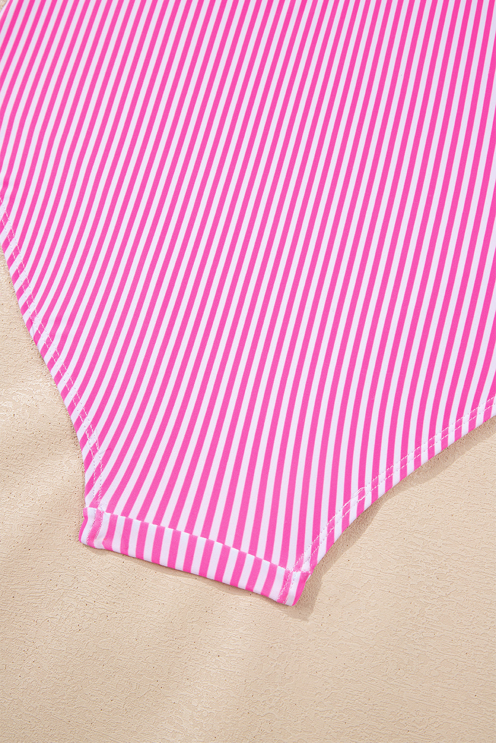 LivelyLooks Pink Stripe Knot Strap High Waist 2-Piece Bikini Set XS-2XL women's fashion