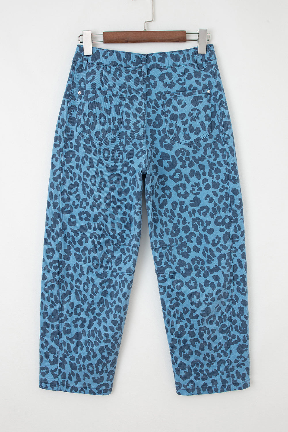 Shop Leopard Print Straight Loose Leg Jeans UK 8-20 at LivelyLooks