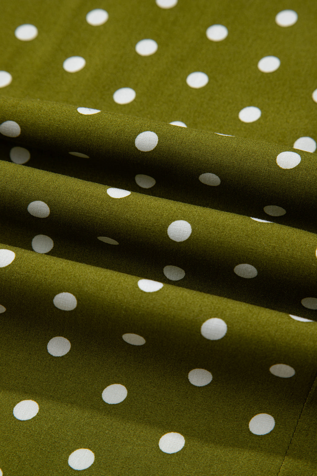 LivelyLooks Green Polka Dot Maxi Dress | Lacy Neckline Smocked Waist women's fashion