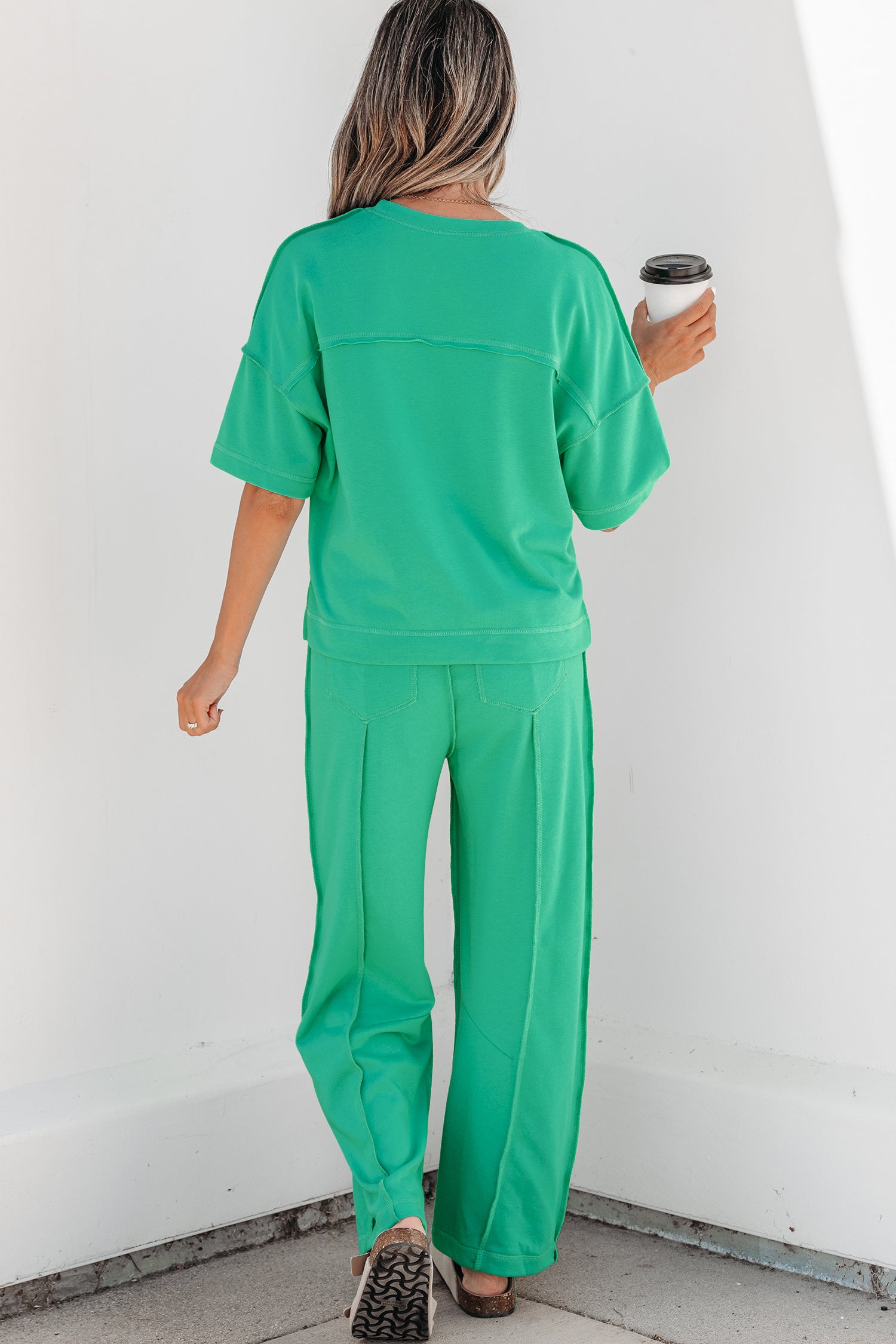 Drop Shoulder Boxy Tee & Barrel Pants Co-ord Set | Multiple Colours | UK 8–26
