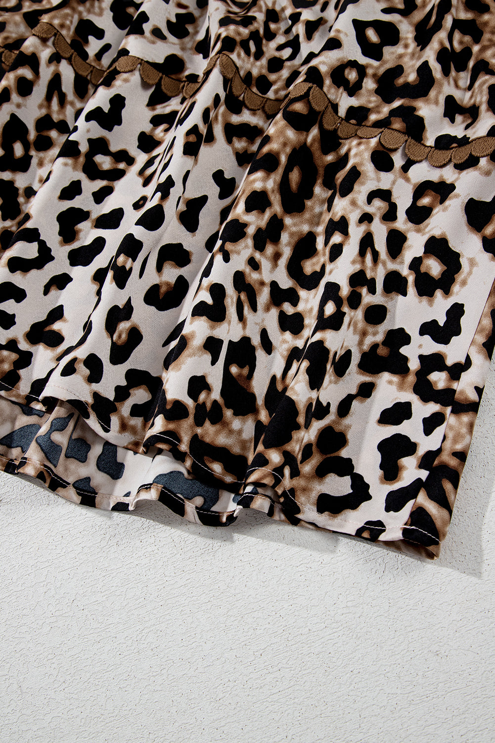 Women's Brown Leopard Print Bubble Sleeve Square Neck Maxi Dress at LivelyLooks
