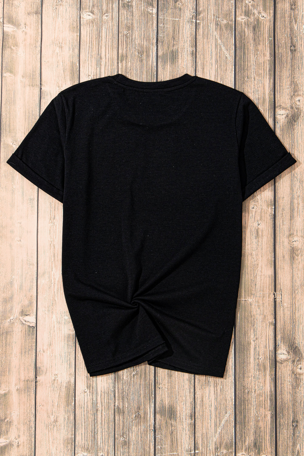 Shop Black Retro Floral Print Crew Neck Casual T-Shirt S-2XL at LivelyLooks