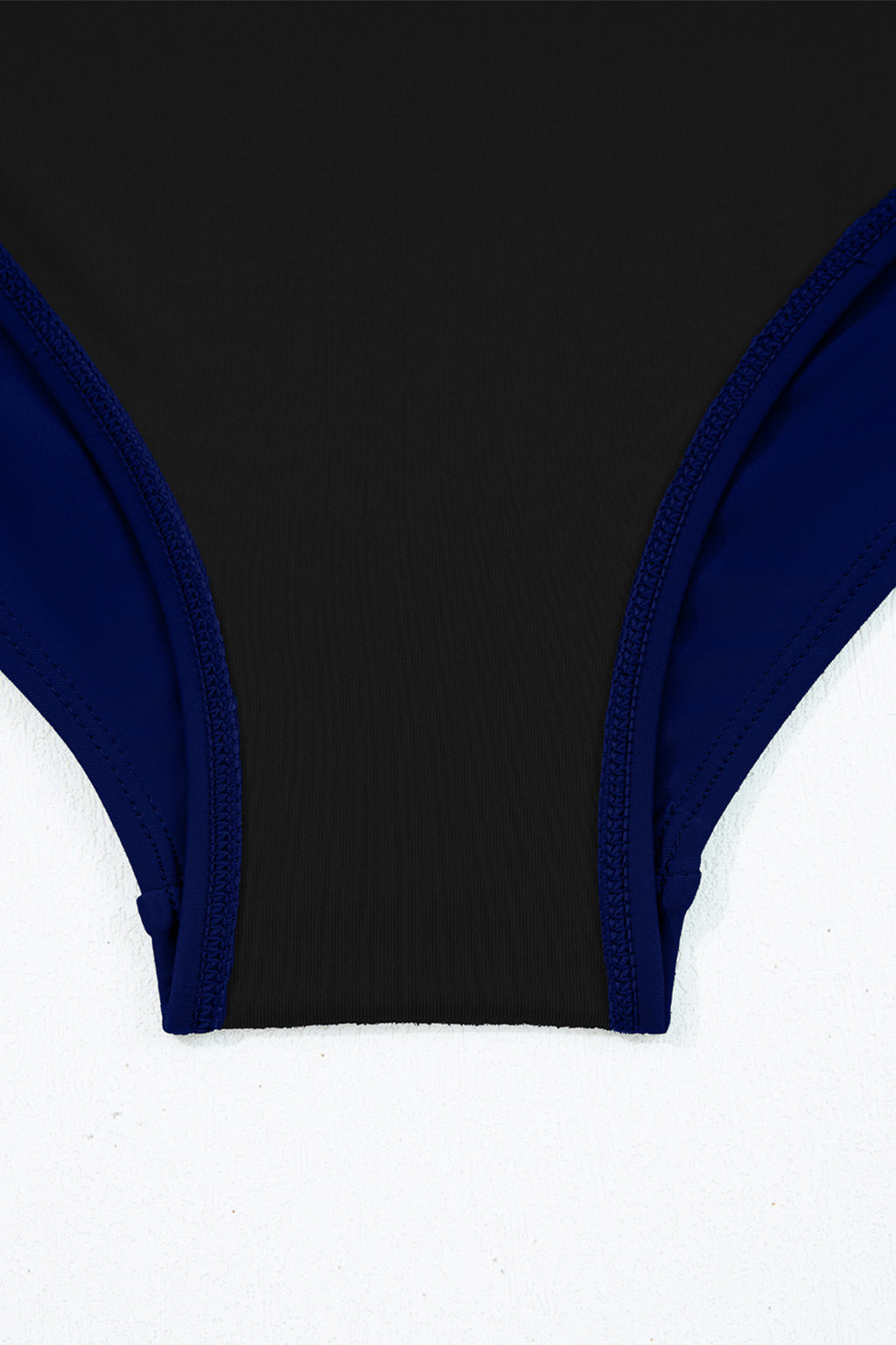Women's Women Stripe Patchwork Crossed Straps A-Line One Piece Swim Dress Blue Navy S-2XL at LivelyLooks