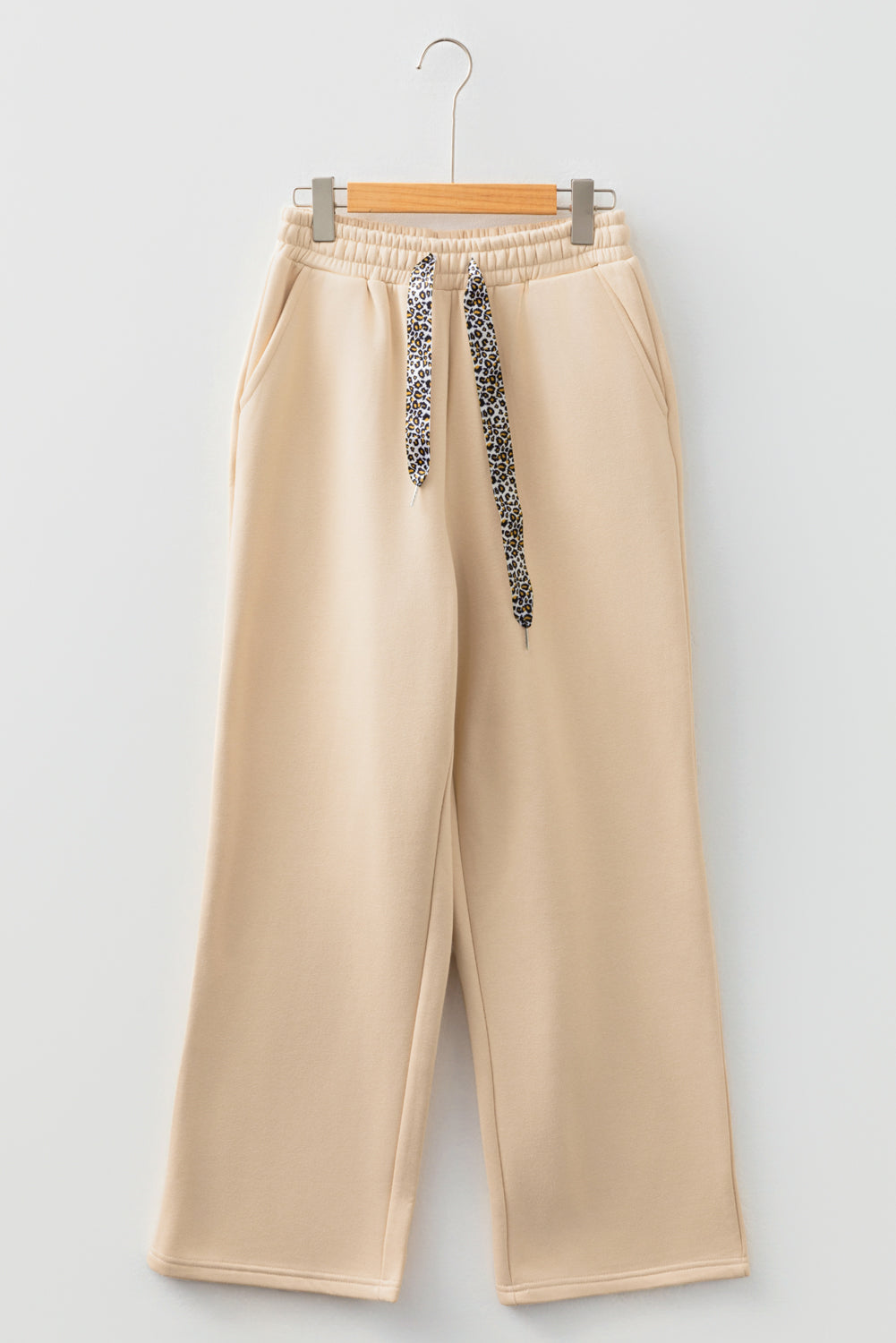 LivelyLooks Women's Fleece Lined Leopard Drawstring High Waist Trousers S-XL women's fashion