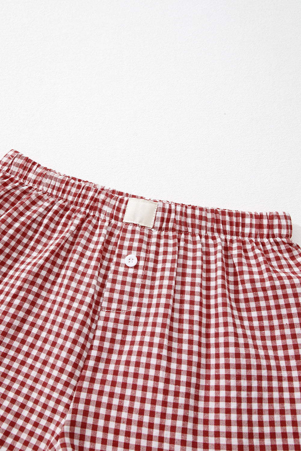 Shop Gingham Print High Waist Casual Shorts S-2XL at LivelyLooks