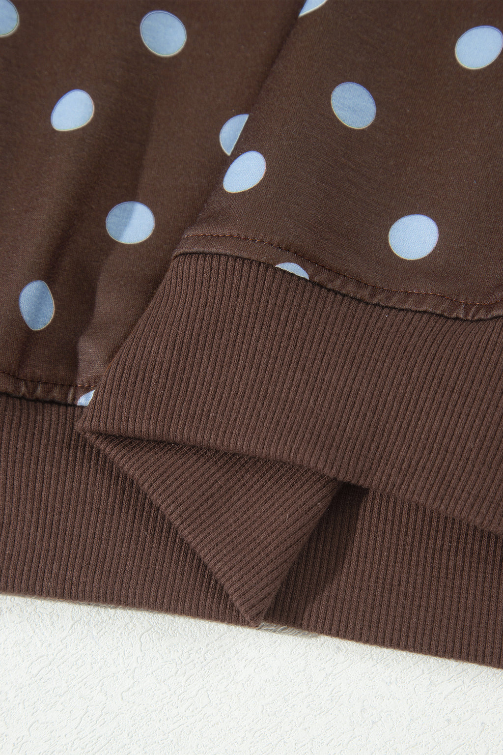 Brown Polka Dot Long Sleeve Pullover Bow Detail Skort Set | UK 8–22