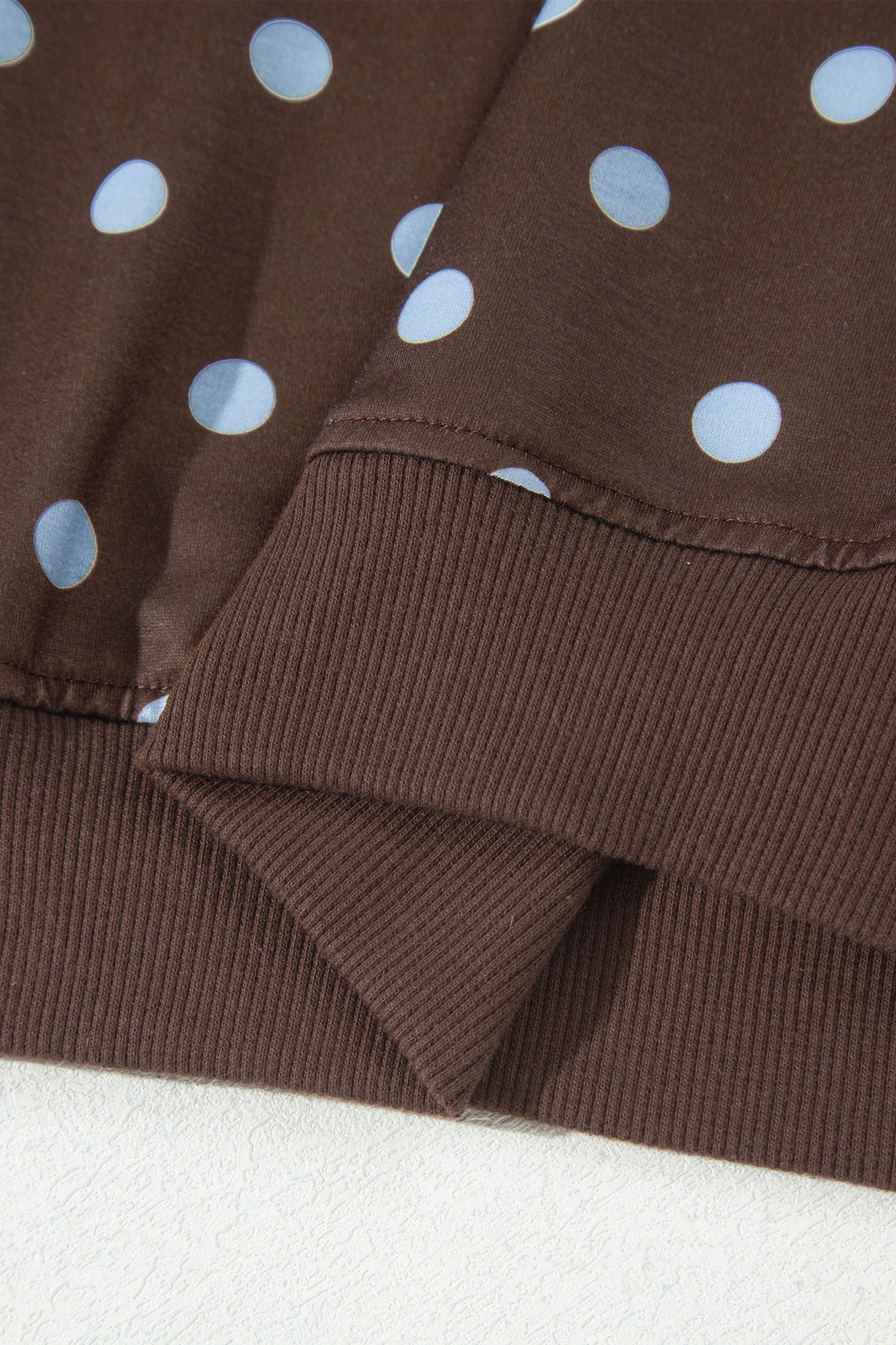 Brown Polka Dot Long Sleeve Pullover Bow Detail Skort Set | UK 8–22