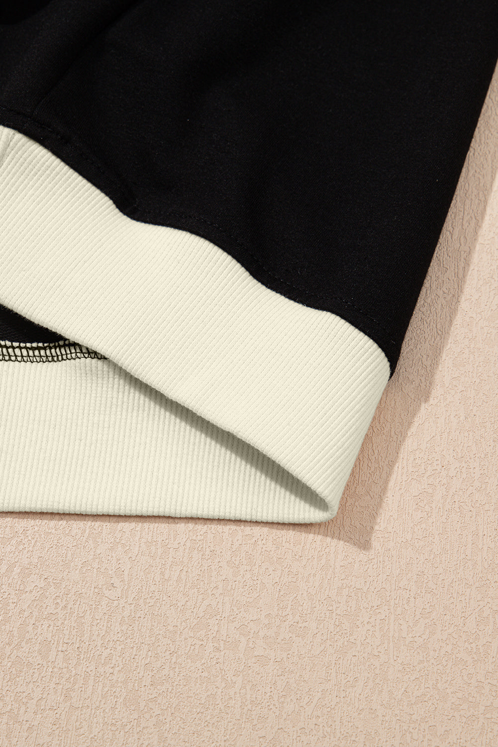 Colourblock Drop Shoulder T-Shirt & Skort 2-Piece Set Beige Black Green