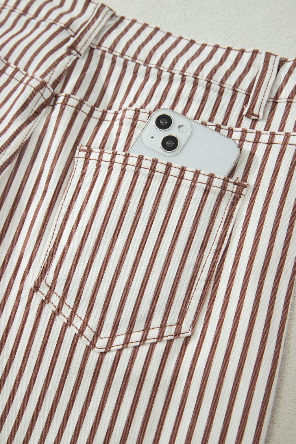 Stripe Casual Barrel Leg Jeans UK 4-16