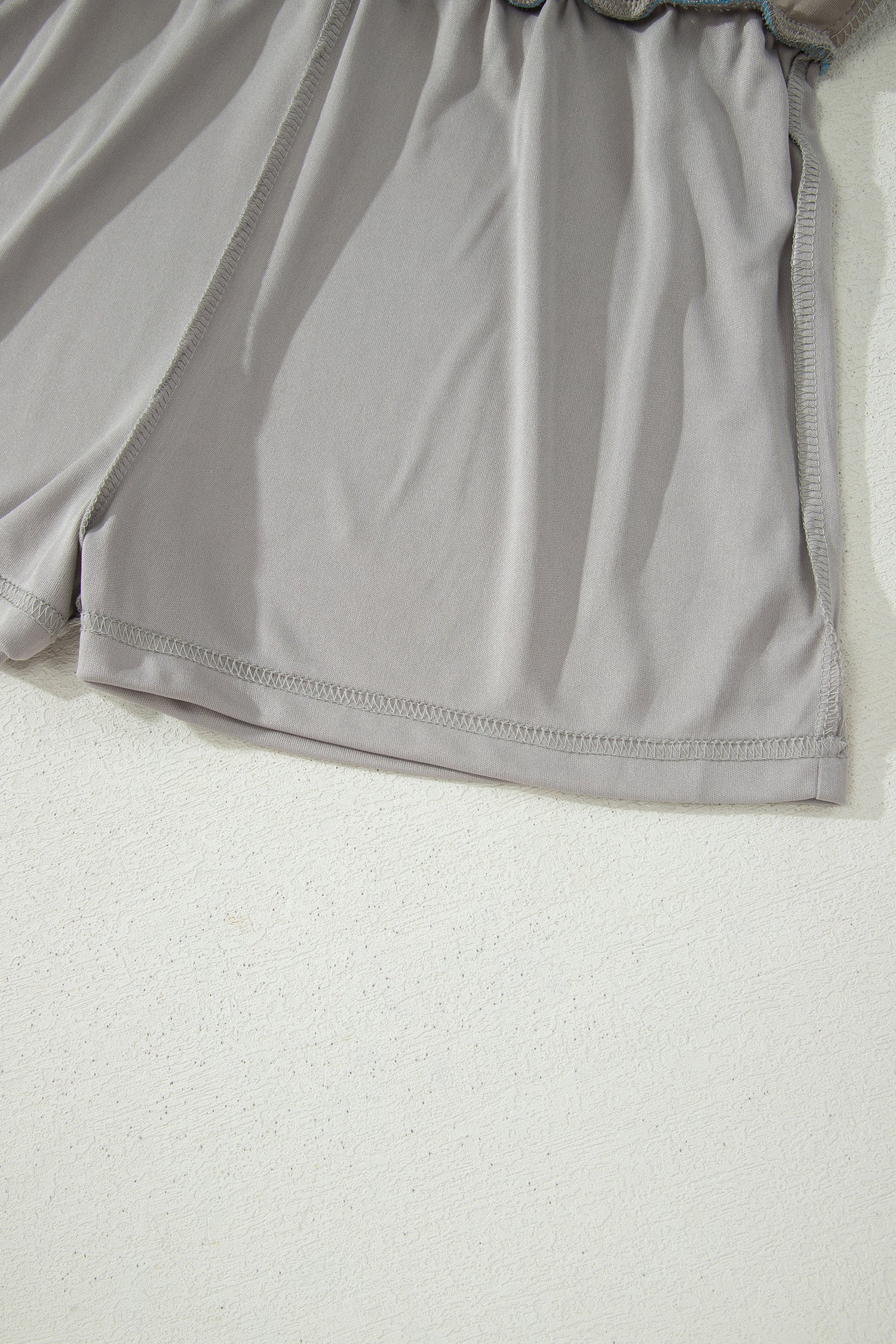 Smoke Green Contrast Trim Zip Up Sporty Jacket & Mini Skort Set
