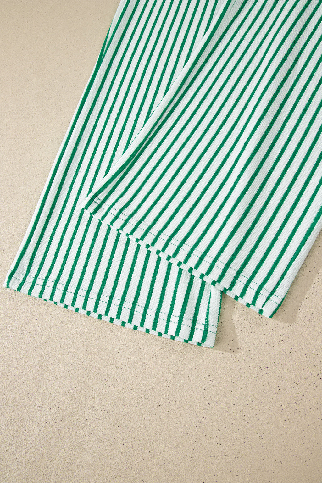 Stripe Crew Neck Tee & Drawstring Cropped Trousers Set | 4 Colours | Sizes 8-22