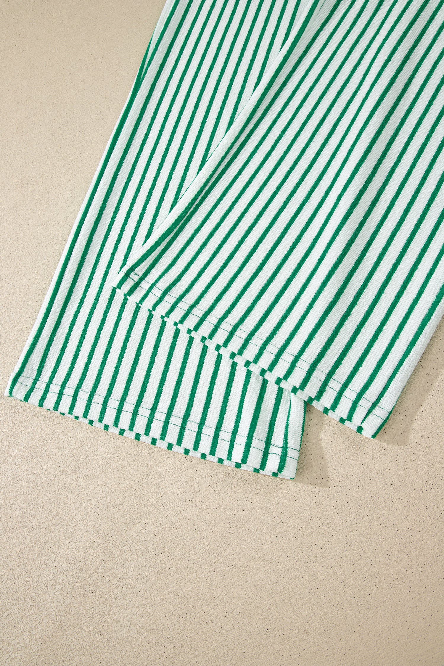 Stripe Crew Neck Tee & Drawstring Cropped Trousers Set | 4 Colours | Sizes 8-22
