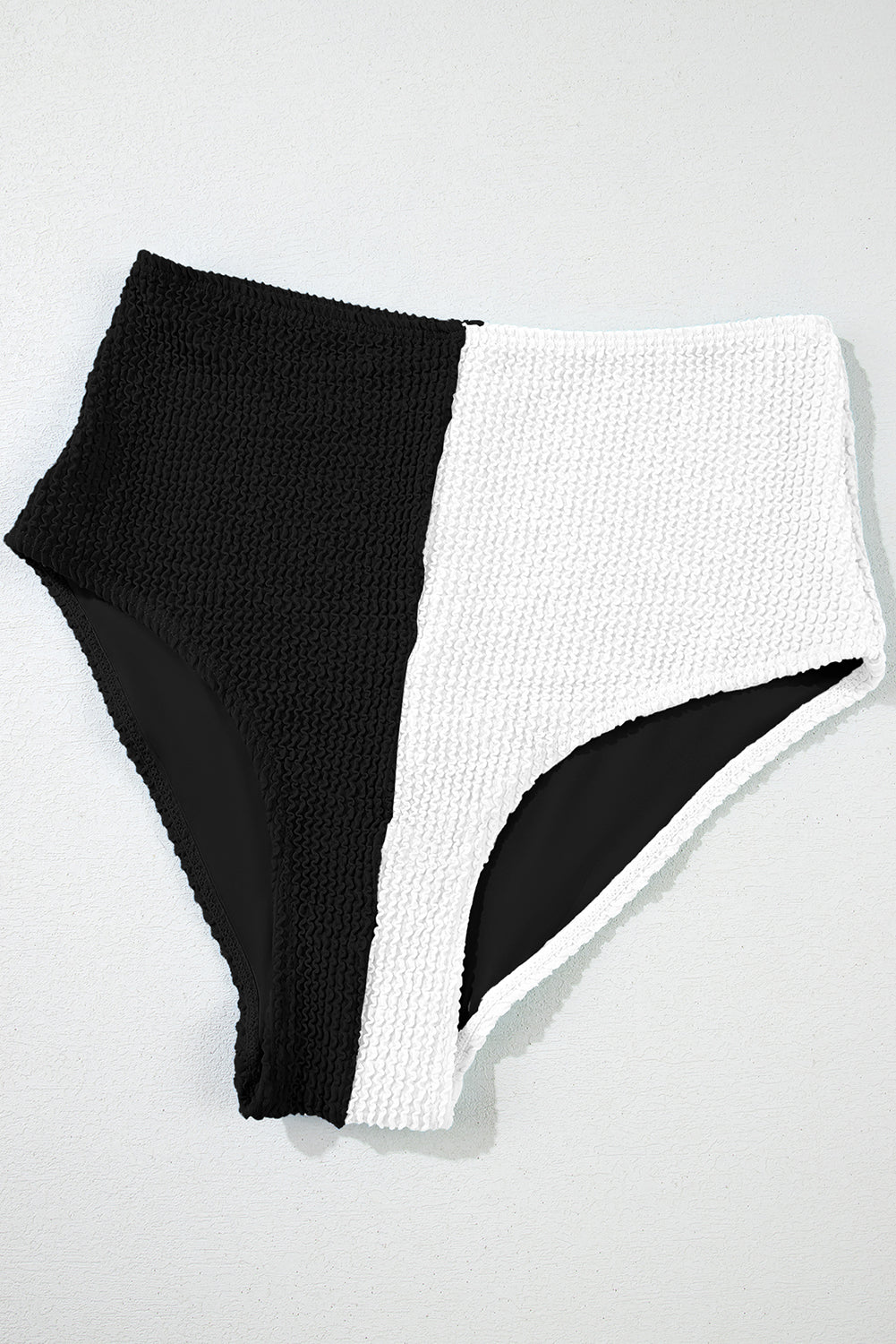 LivelyLooks Corded Colour Block Square Neck High Waist Bikini Set S-2XL women's fashion