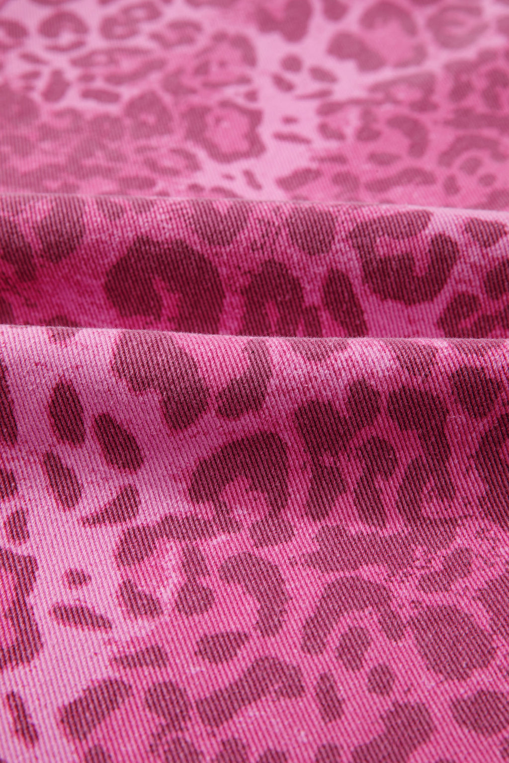 Women's Pink Leopard Denim Buttoned Shift Sleeveless Dress at LivelyLooks